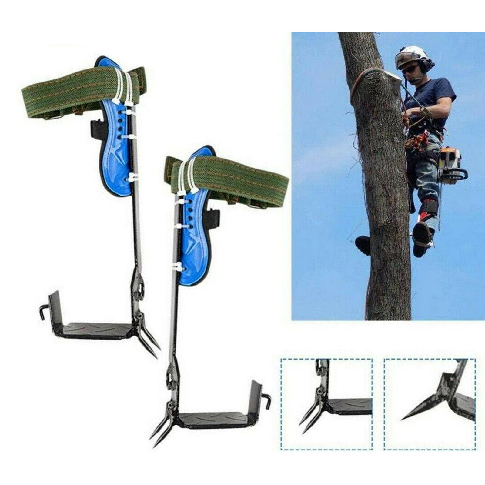Adjustable Rope Rescue Useful Tree Climber Spike 2 Gears Set