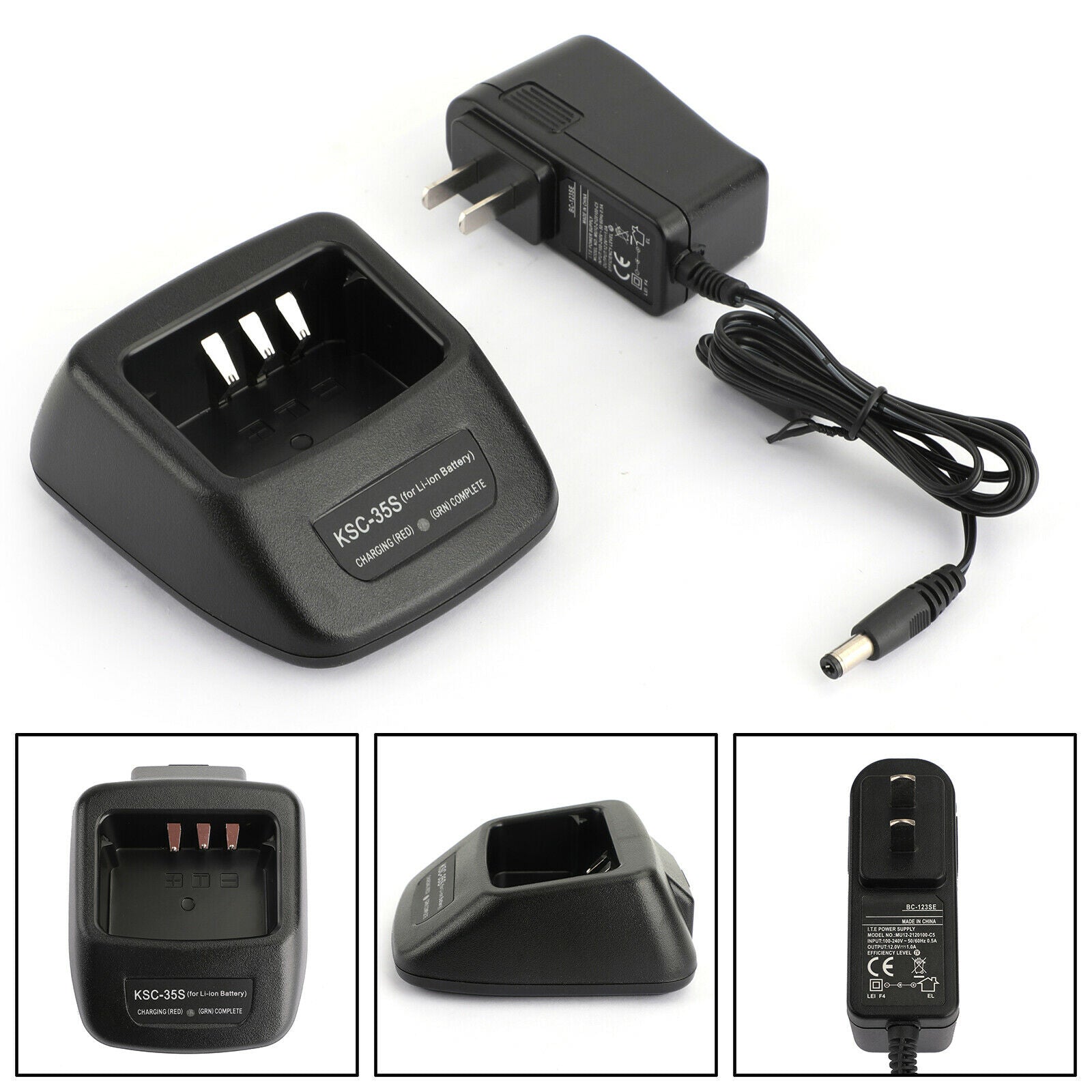 1X KSC-35S Desktop Rapid Charger For Kenwood KNB-45L TK3400 TK2400 TK2402 2300 P