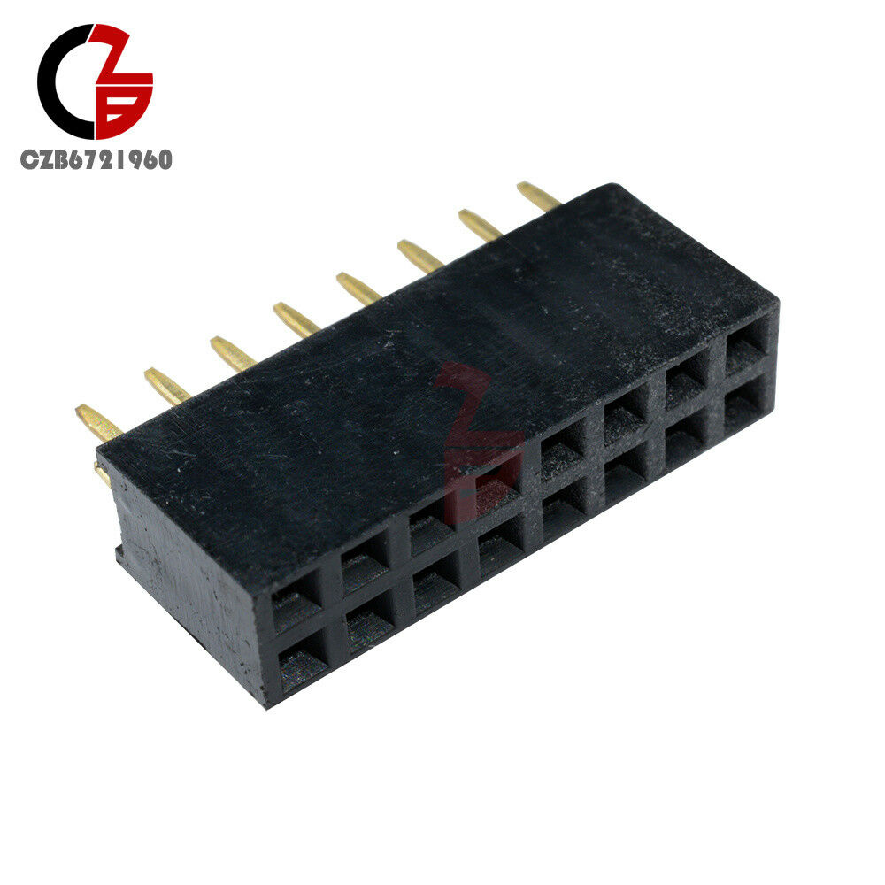 10PCS 2×8 Pin 16Pin 2.54mm Double Row Female Straight Header Pitch Socket Strip