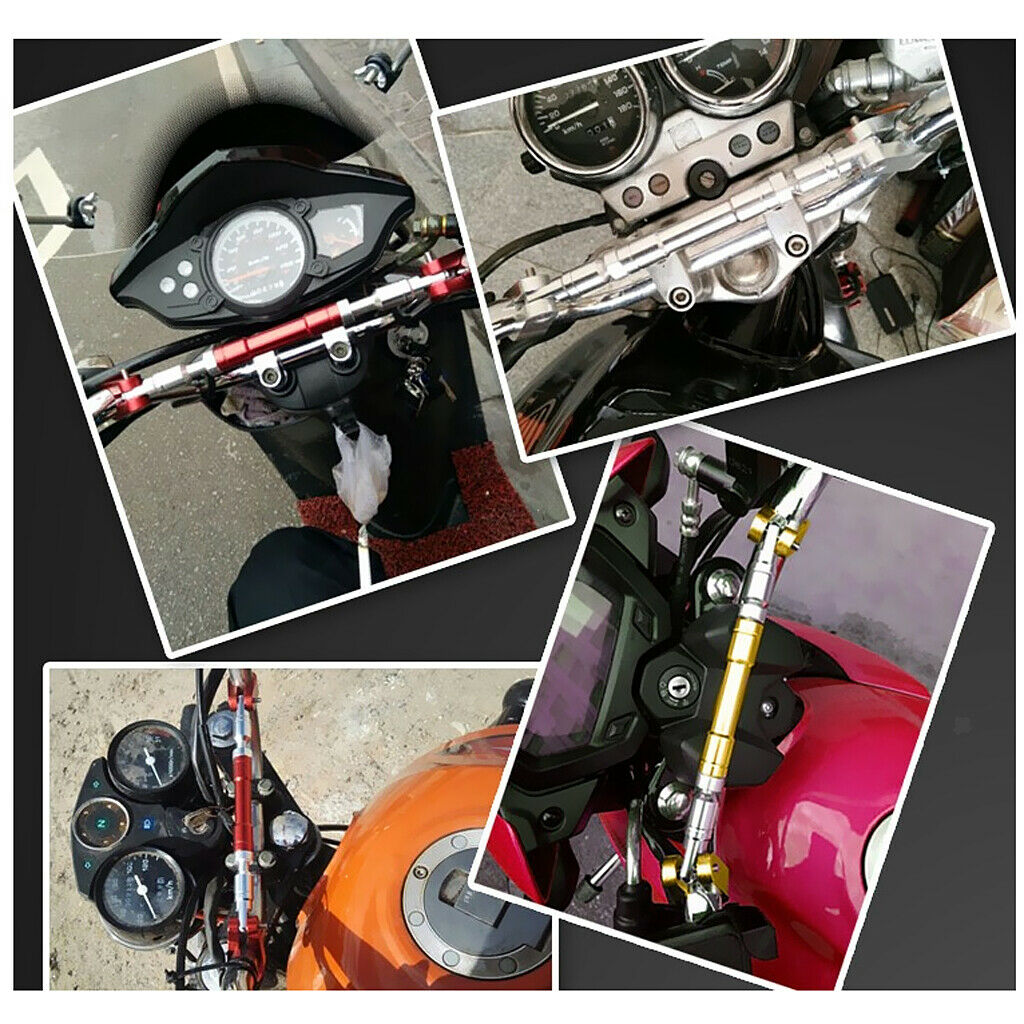 22mm Universal Adjustable Motorcycle Handlebar Cross Bar Balance Beam Red