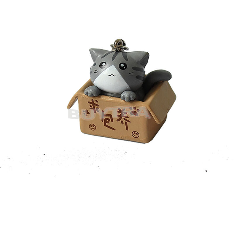 1pc Lovely Cartoon Cat In The Box Cell Phone Charm at Rando.l8