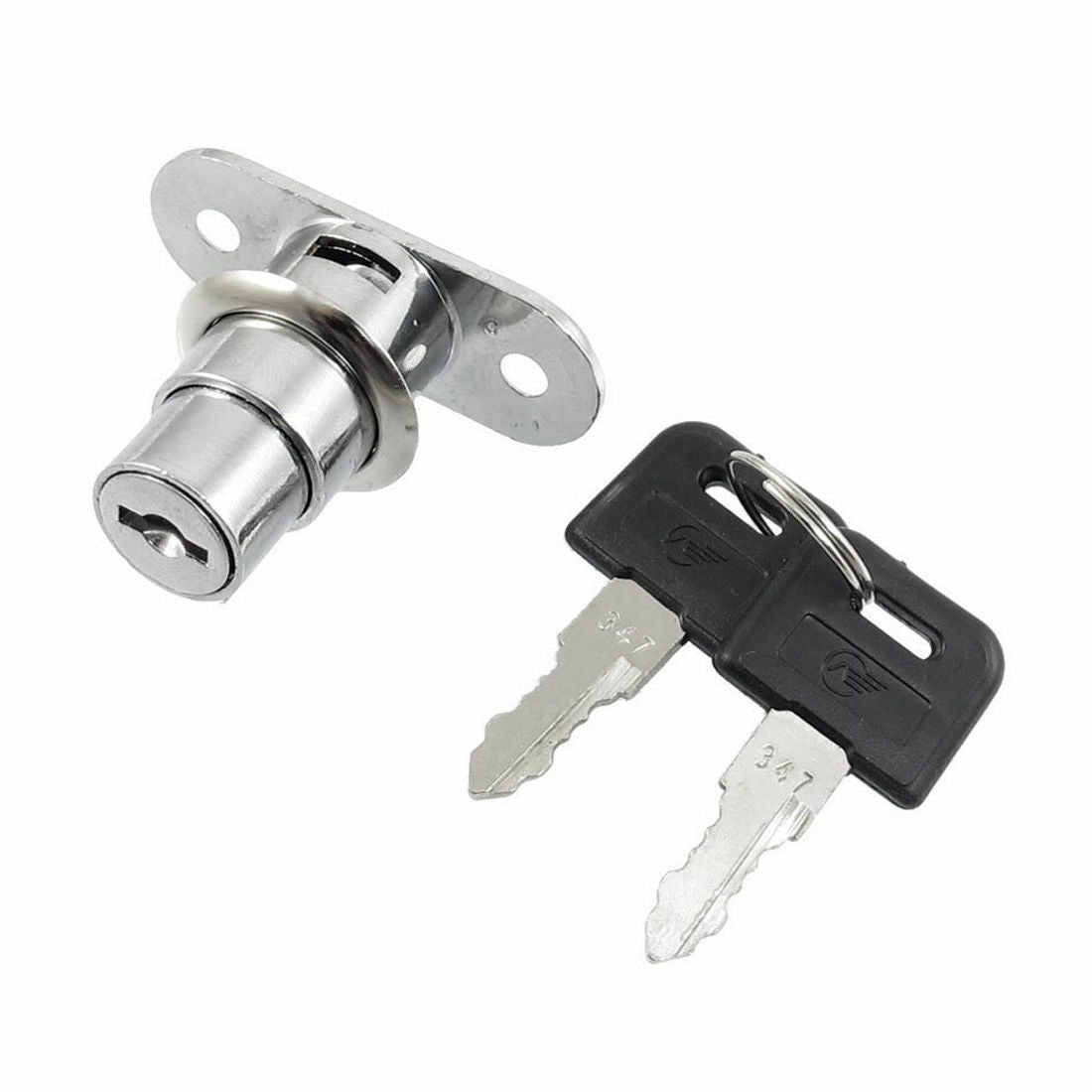 Home Office Door Showcase Cylinder Plunger Lock with 2 Pcs Keys