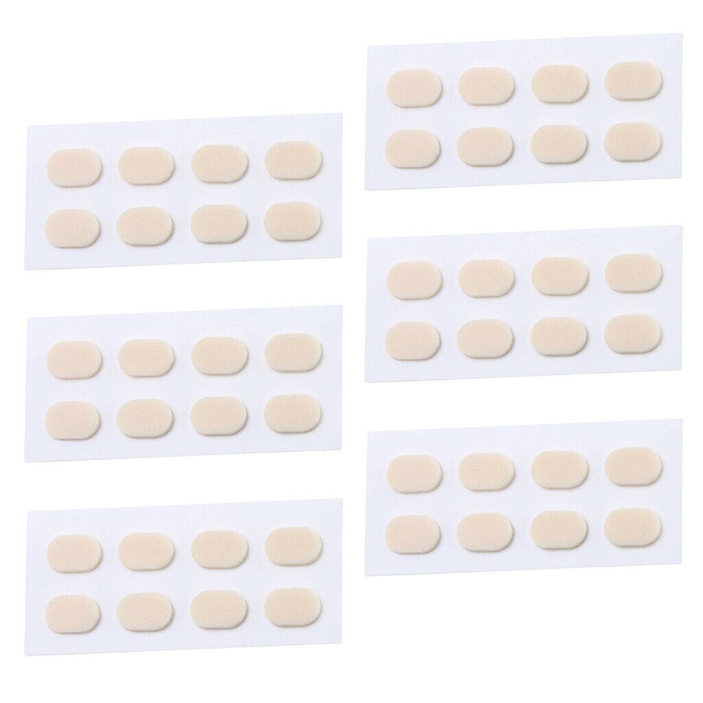 24 Pair Anti-slip Soft Nose Pads Stick On for Eyeglasses Glasses Skin 1.0mm