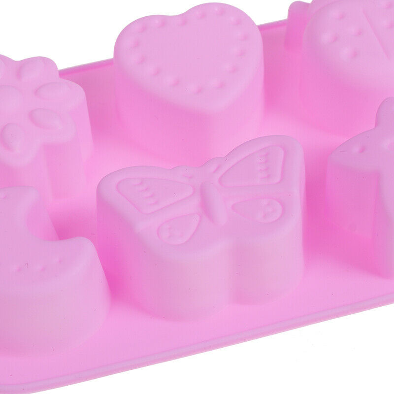 Insect Shape Mould Silicone Cake Decoration 6 Grid Multifunction Handmade.l8