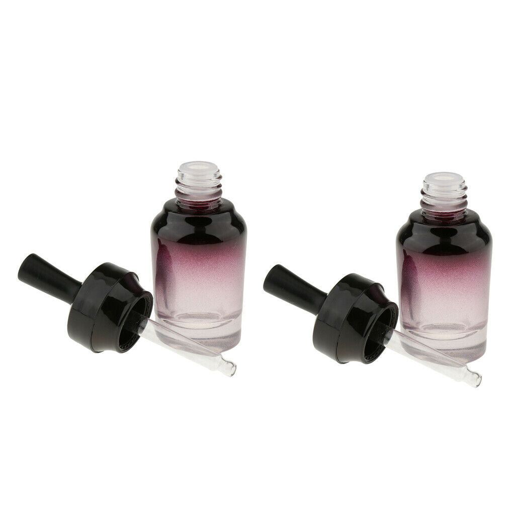 2 Pieces Empty Glass Mauillage Perfume Bottles Travel Perfect Essential Oil Drop
