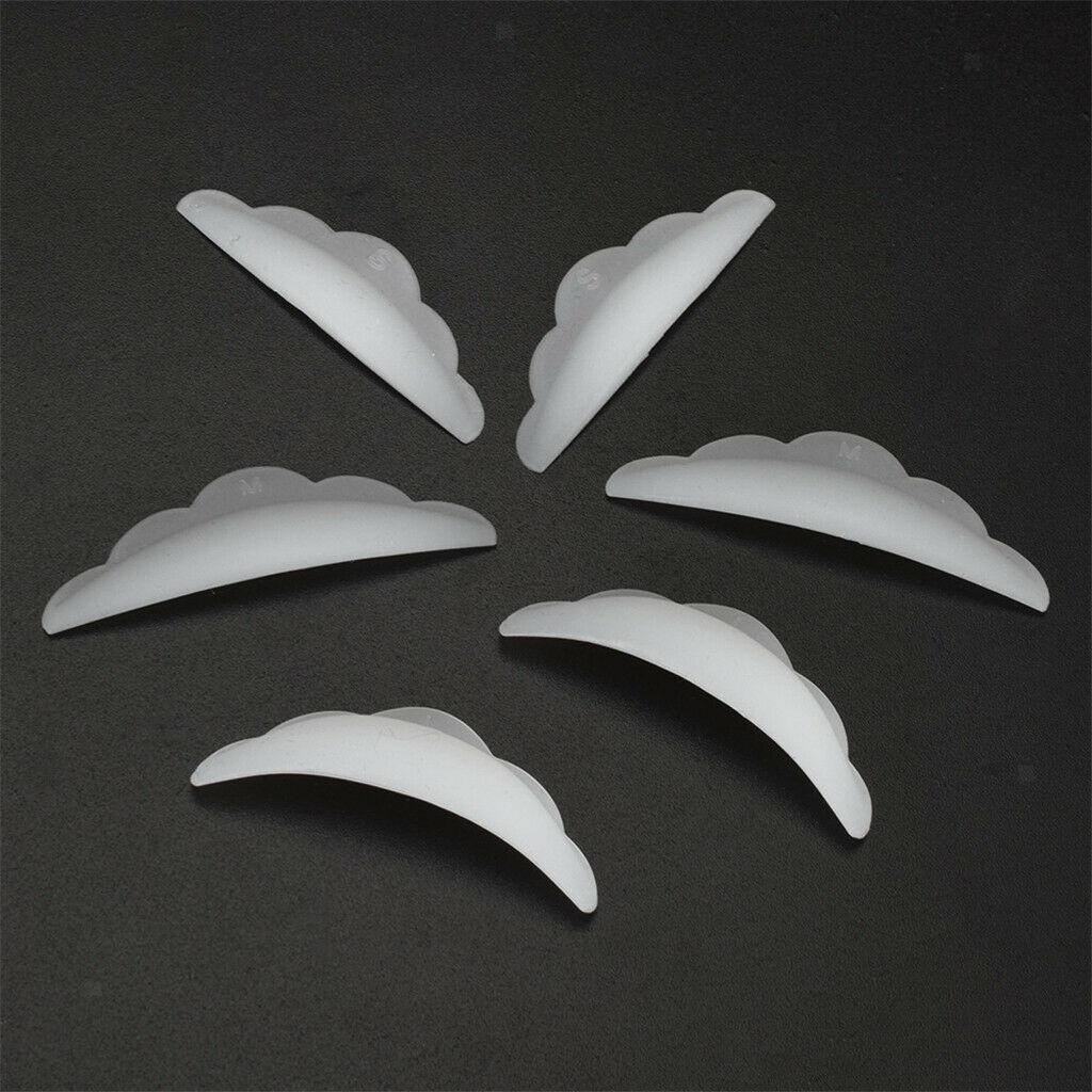 12 Pieces Eyelash Perming Lift Silicone Pads Eye Lash Lashes Guard Tools