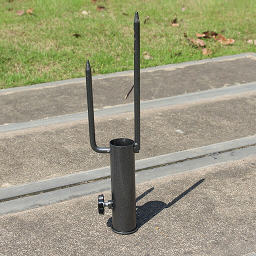 Adjustable Beach Umbrella Base Stand Outdoor Metal Parasol Holder Anchor