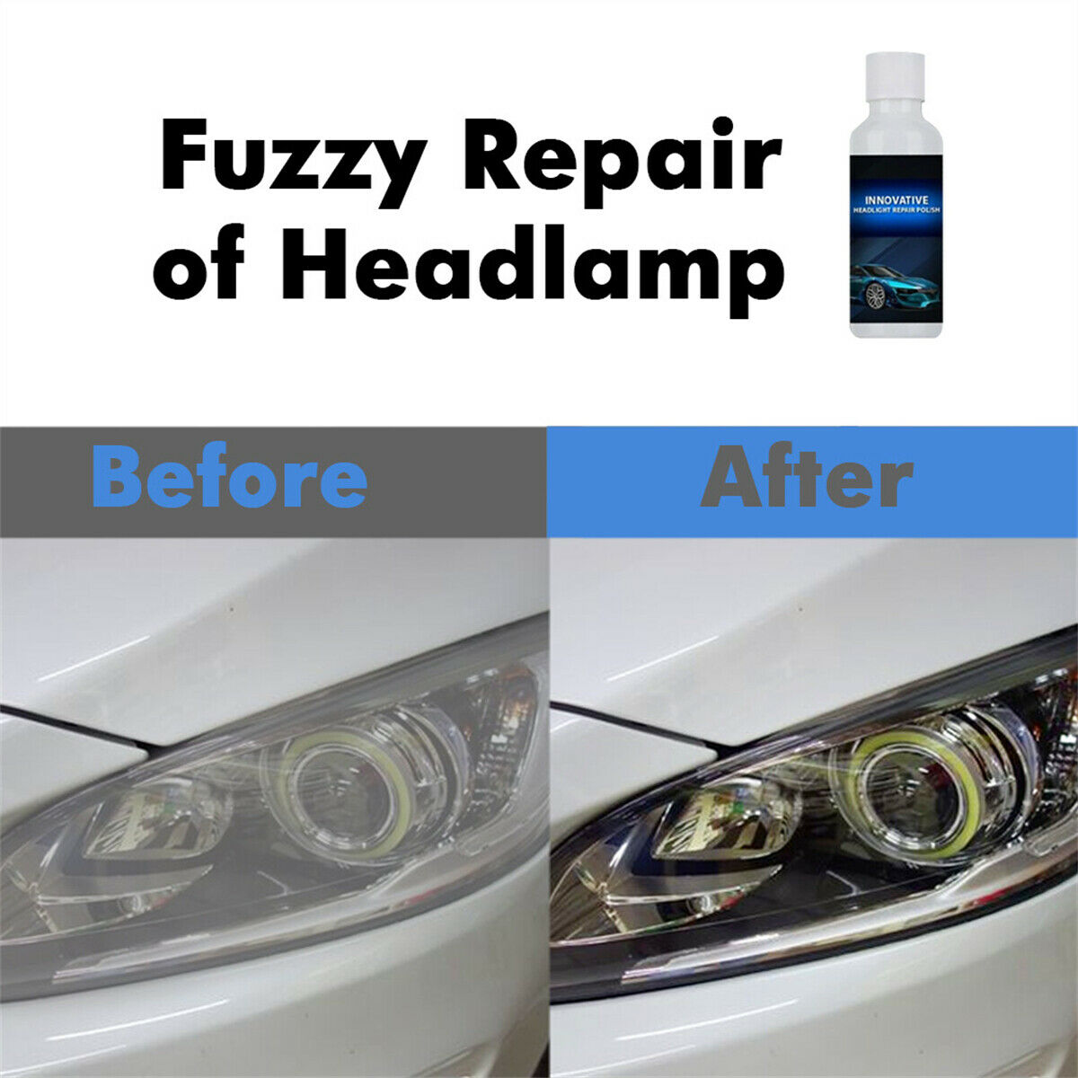 Car Headlight Polish Cleaner Len Restorer Repair Liquid Cleaning Automotive Tool