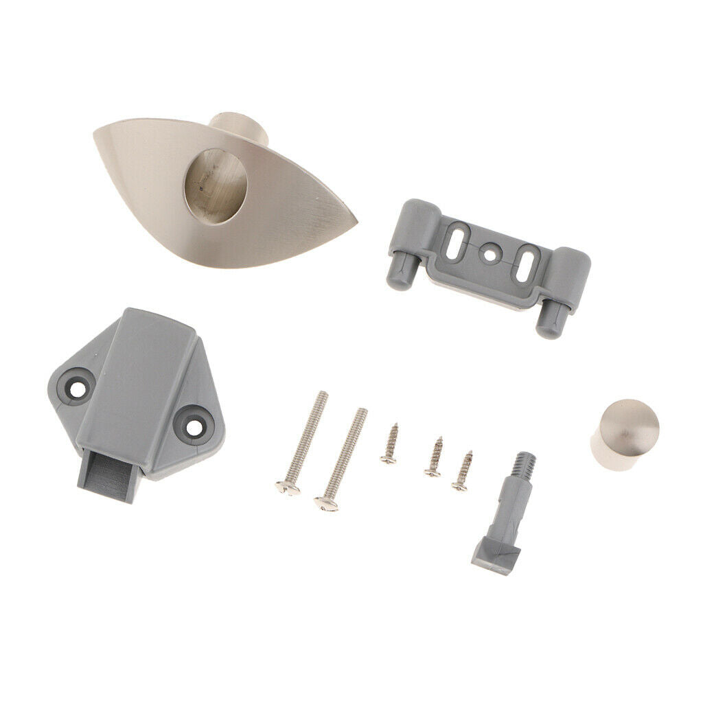Mini Push Button Catch Lock RV Cupboard   Up Knob Camper Lock Handle