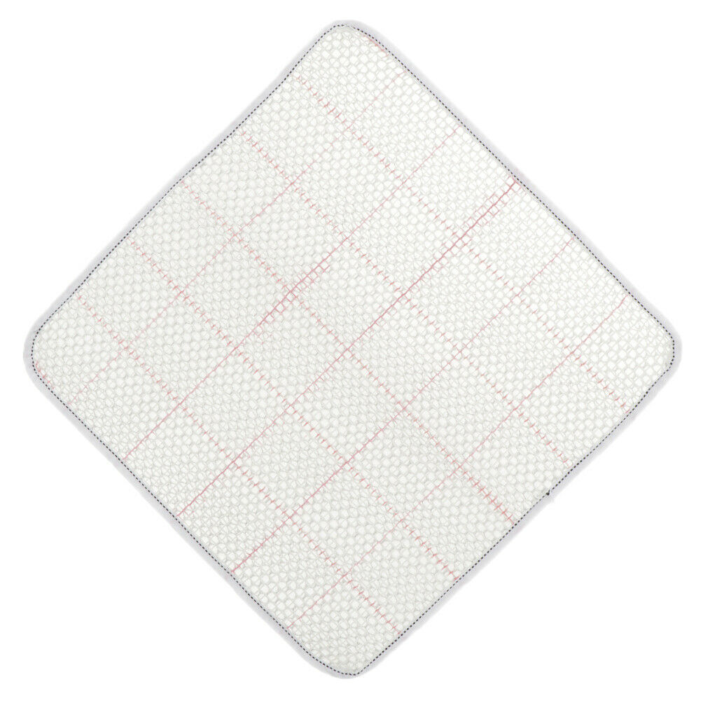 4pcs White Canvas Square Free Pattern Blank Latch Hook Rug Embroidery Crafts