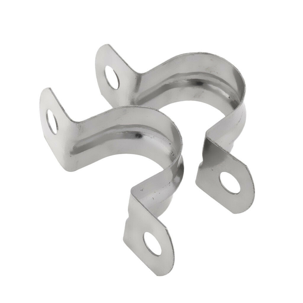 4Pcs Stainless Steel Plumbing Pipe Saddle Clip Brackets U Clamps 20mm 25mm