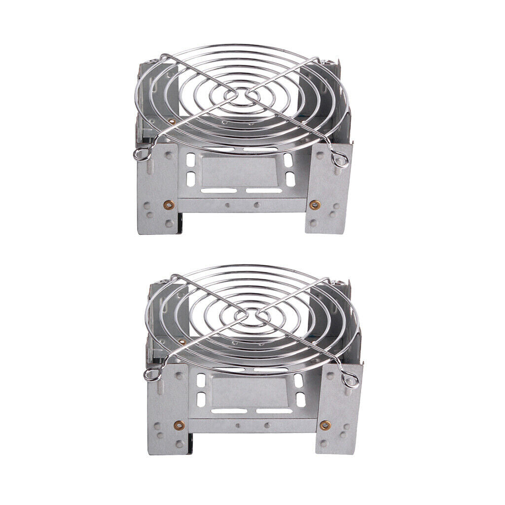 2Pcs Protable Camping Picnic Alcohol Stove Oven Outdoor Burner with Bracket