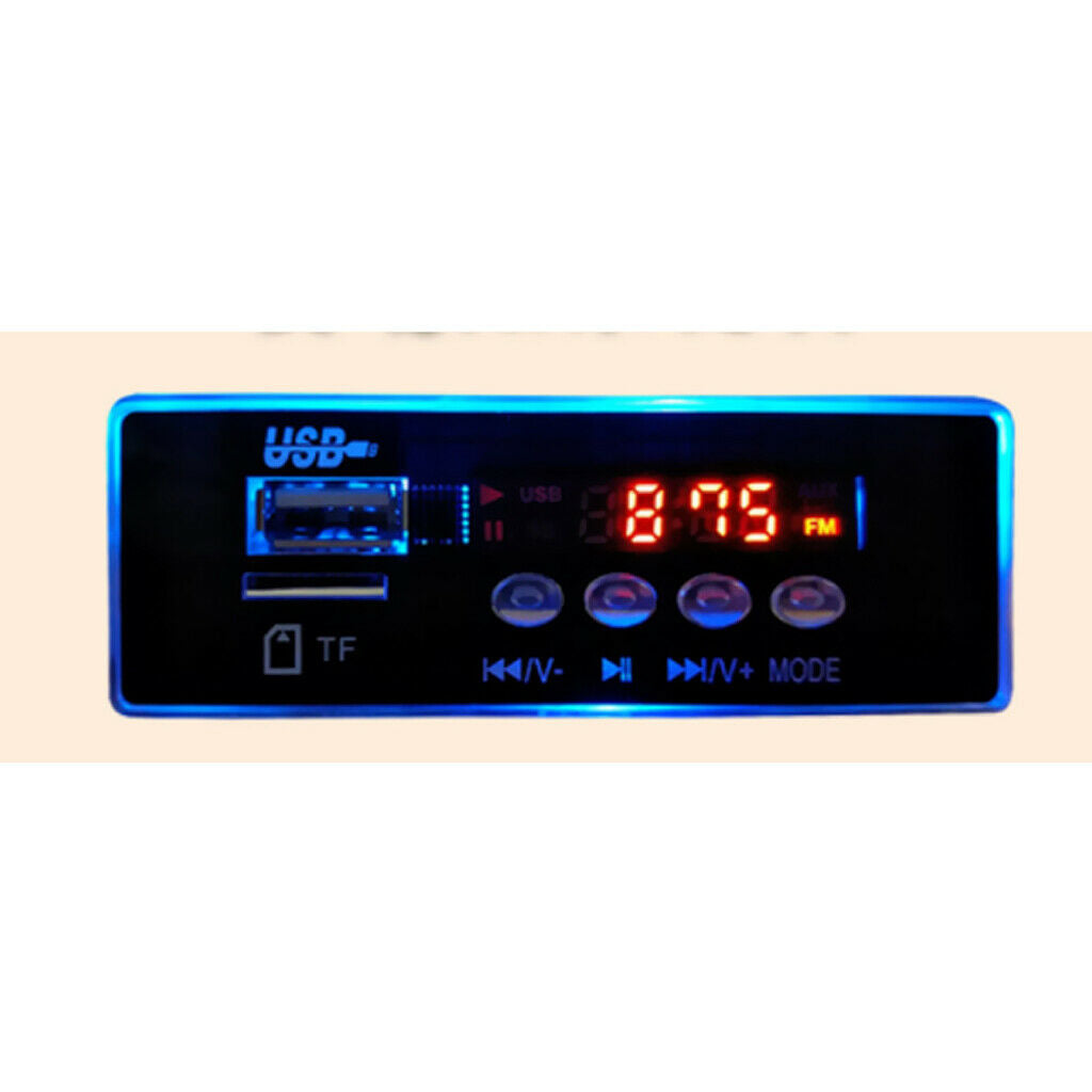 Car Digital Display 12V USB TF Radio MP3 Decoder Board Wireless Audio Module