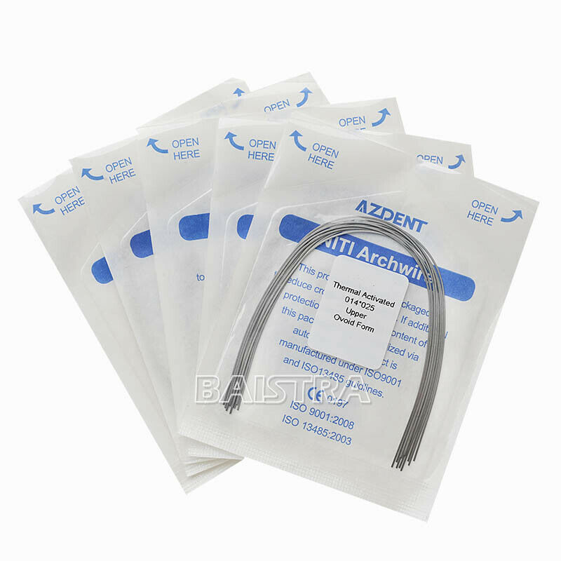 50 X Dental Orthodontic Heat Thermal Activated Rectangular Wires 14*25Upper