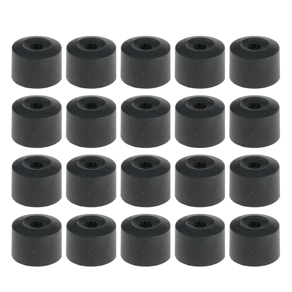 20 Pieces Wheel Lug Nut Bolt Cover Caps Set for VW Jetta Golf Passat Beetle