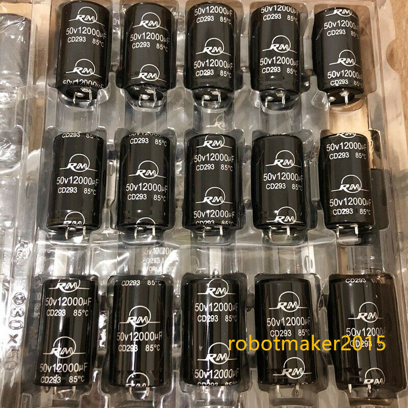 2 Pins 12000uf 12000mfd 50V 35*50 Electrolytic Capacitor CD293 series 85℃