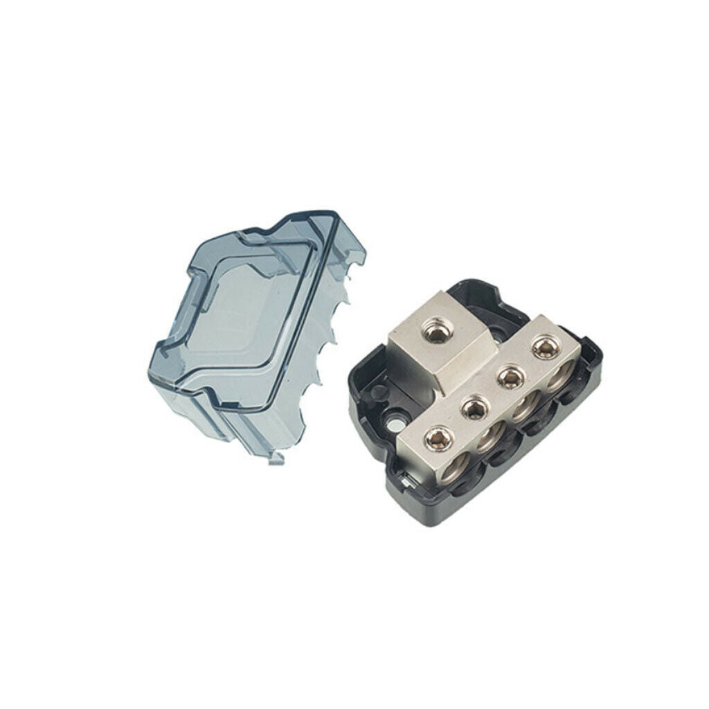 4 Way Power Distribution Block 1 in 4 Out Audio Connect Cable Splitter