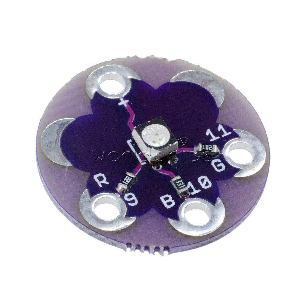 2PCS LilyPad Tri-Color LED RGB For Arduino