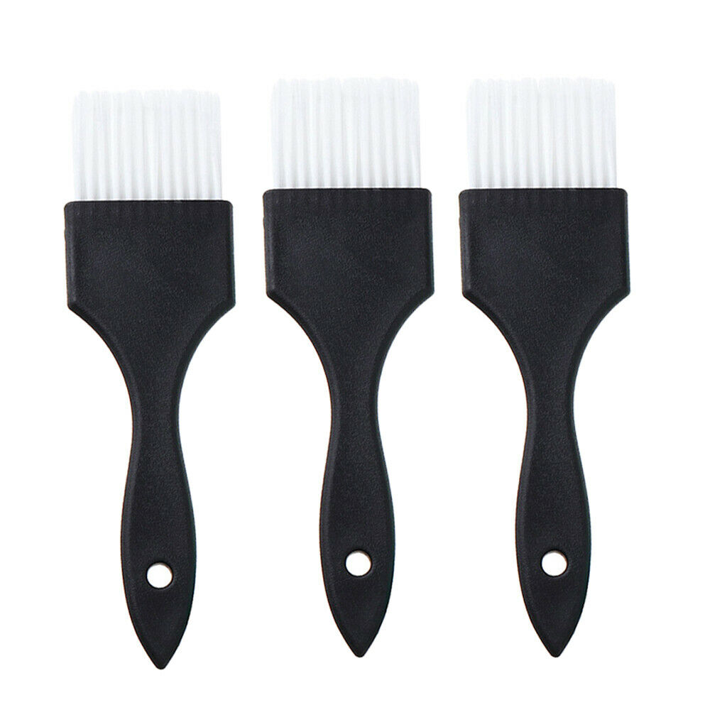 3 Pieces Hair Coloring Dye Tint Brush for Bleach Perming Chemical Treatment