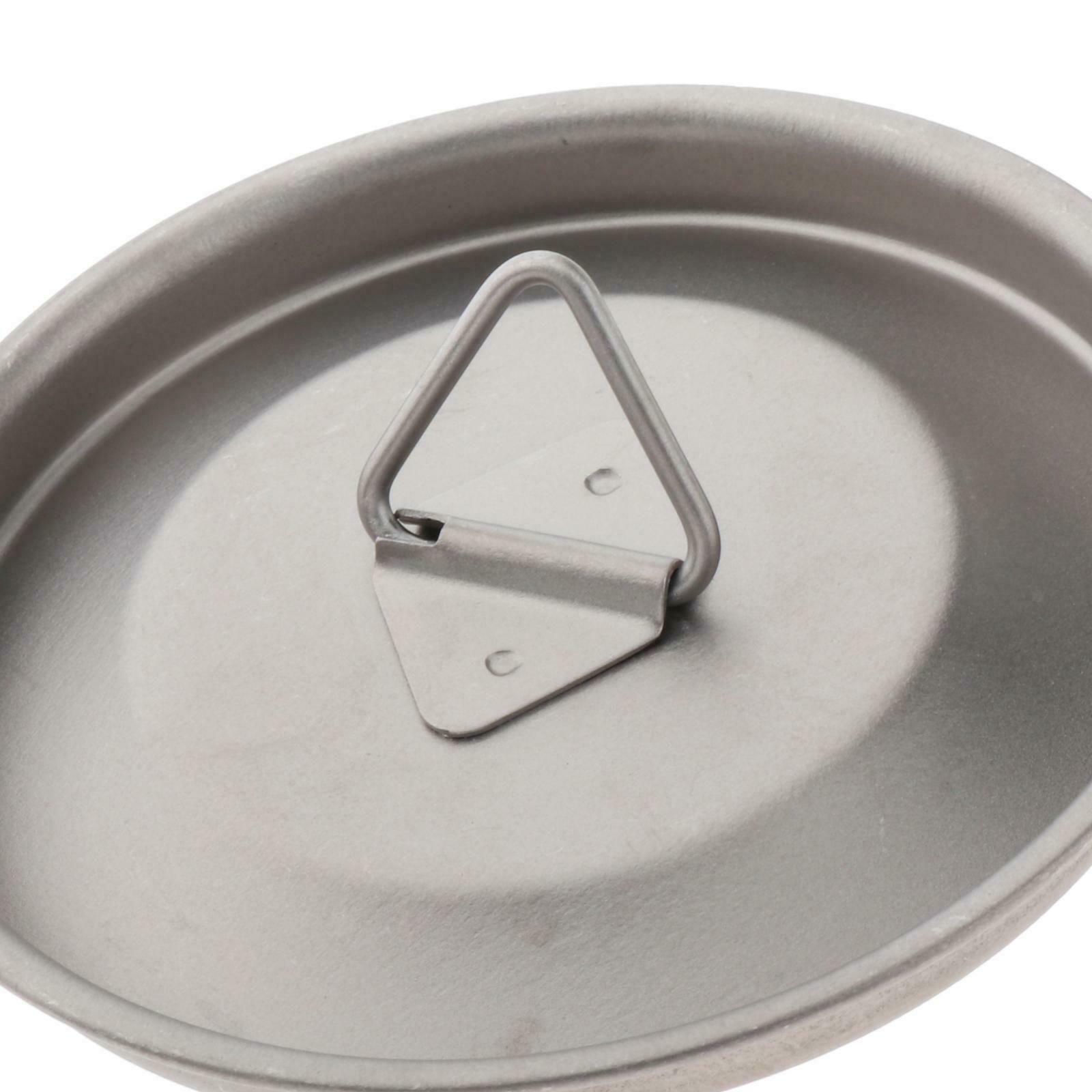 Portable Ultralight Titanium Alloy Mug Lid Water Cup Cover Foldable Handle