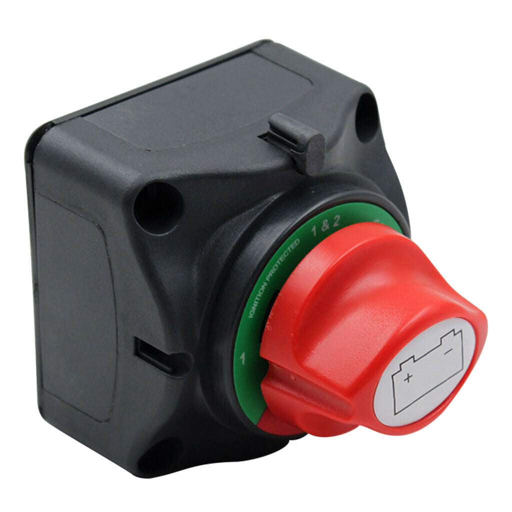 Dual Battery Selector Switch Off 3 Speed Disconnect Switch Marine Boat 60A