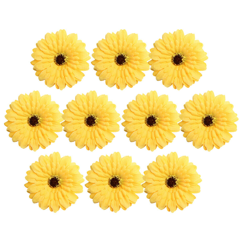 Pieces of 20 Romantic DIY Artificial Daisy Flower Heads Blossom Wedding Flower