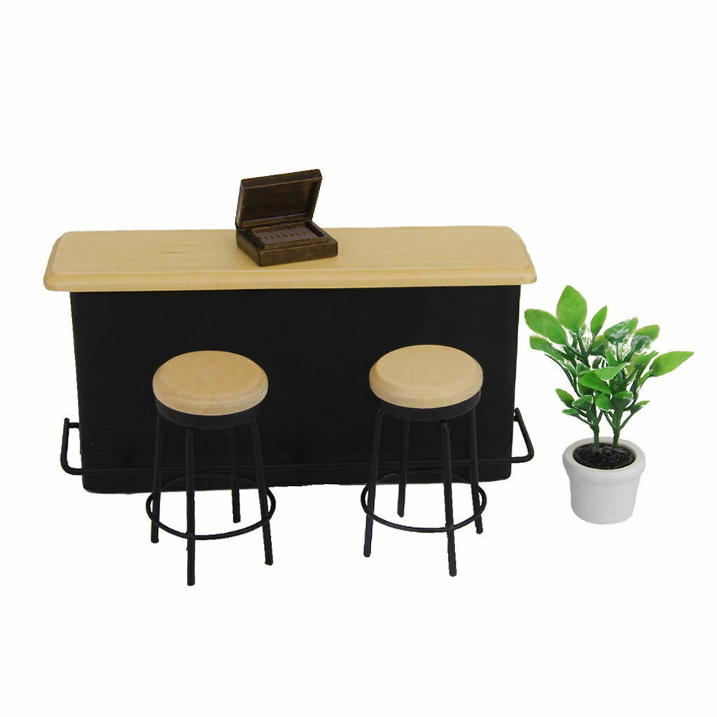 1/12 Scale Mini Cabinet Counter Liquor Wine Bottle Drinking Cup Accessories