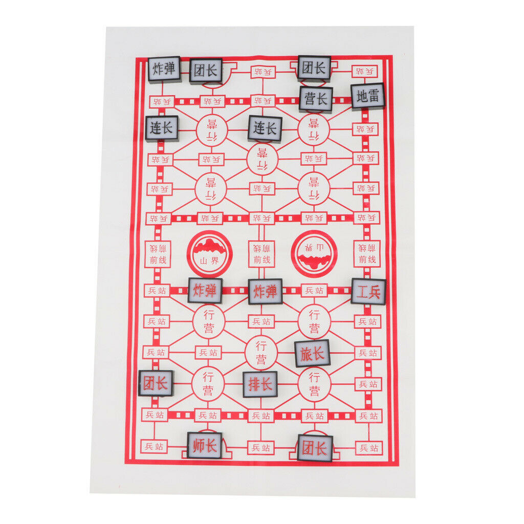 Portable Chinese Chess with Chess Pieces And Foldable Cardboard Box
