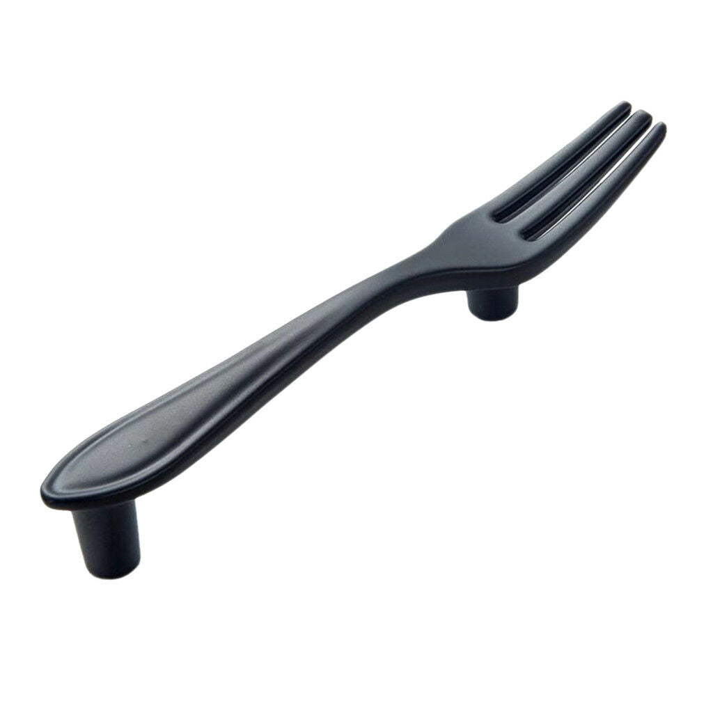 3Pcs Door Knob Drawer Cabinet Pull Handle - Home Decor DIY Hardware Black