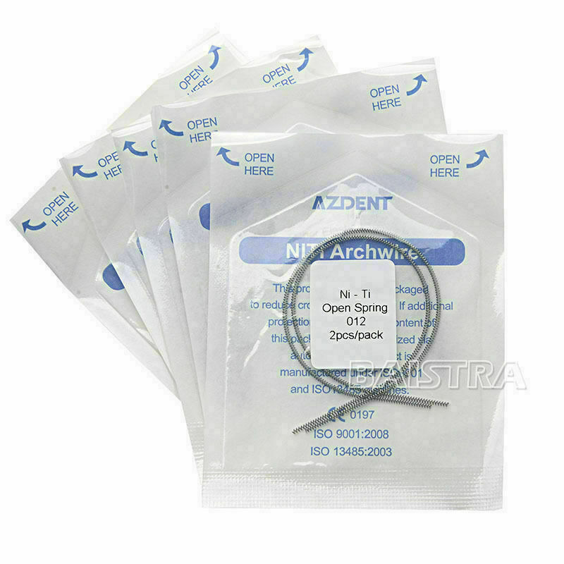 20Bags Dental Open Coil Spring NITI Alloy Constant Force 0.012*180mm AZDENT