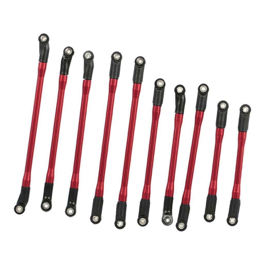 10Pieces Aluminum Linkage Pulling Link For 1/10 Axial SCX10 II 90046 Parts