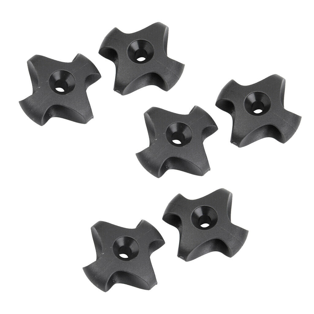 6pcs Black Nylon  Deck Line Guide Buckle For Kayak Canoe Marine Boat
