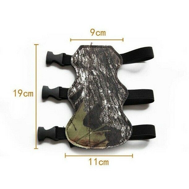 7.5‘’ Archery Shooting Leather Guard Forearm Protect Pad Adjustable Strap Glove