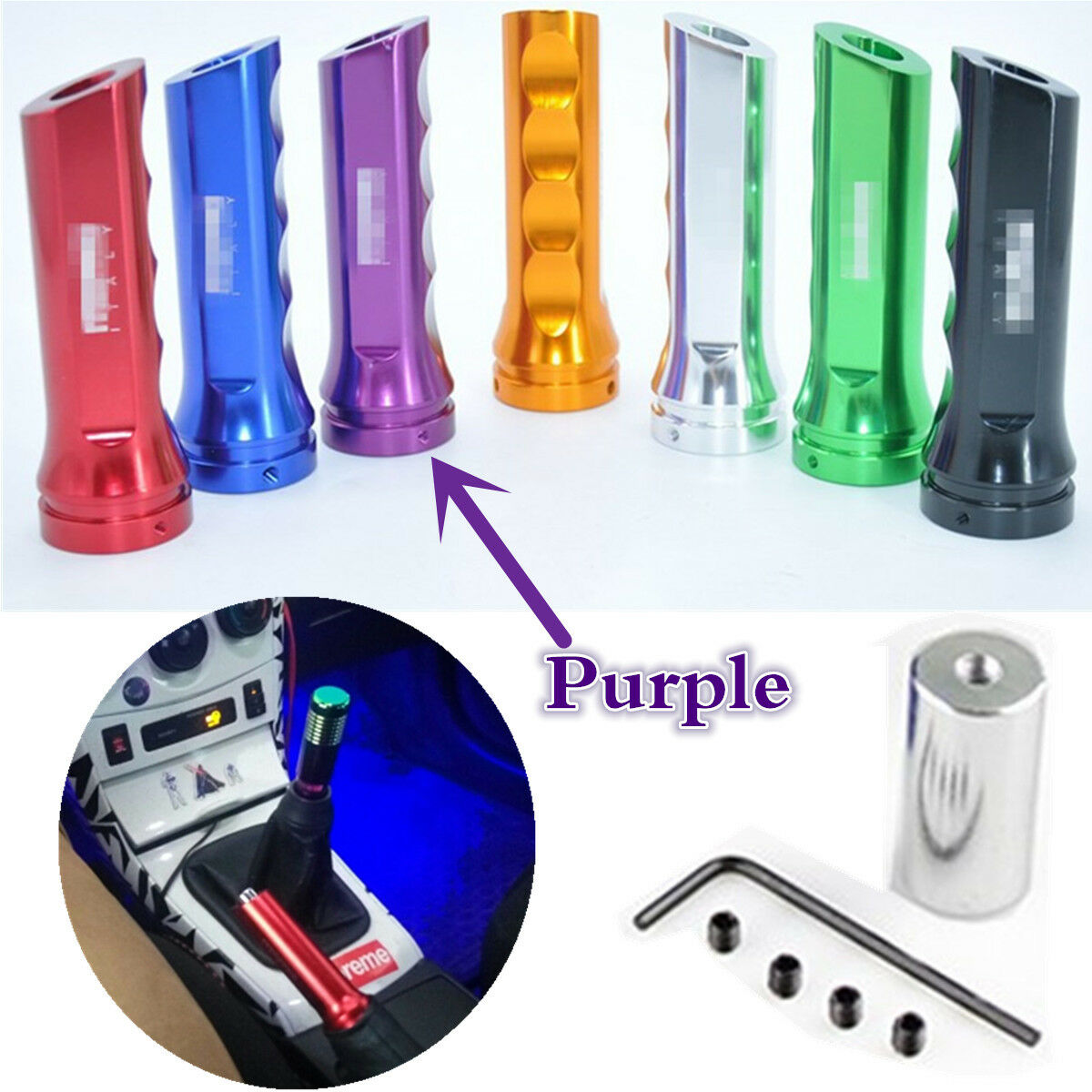 1 Pcs 100% Brand New Purple Manual Gear Transmission Vehicles Handbrake Cover
