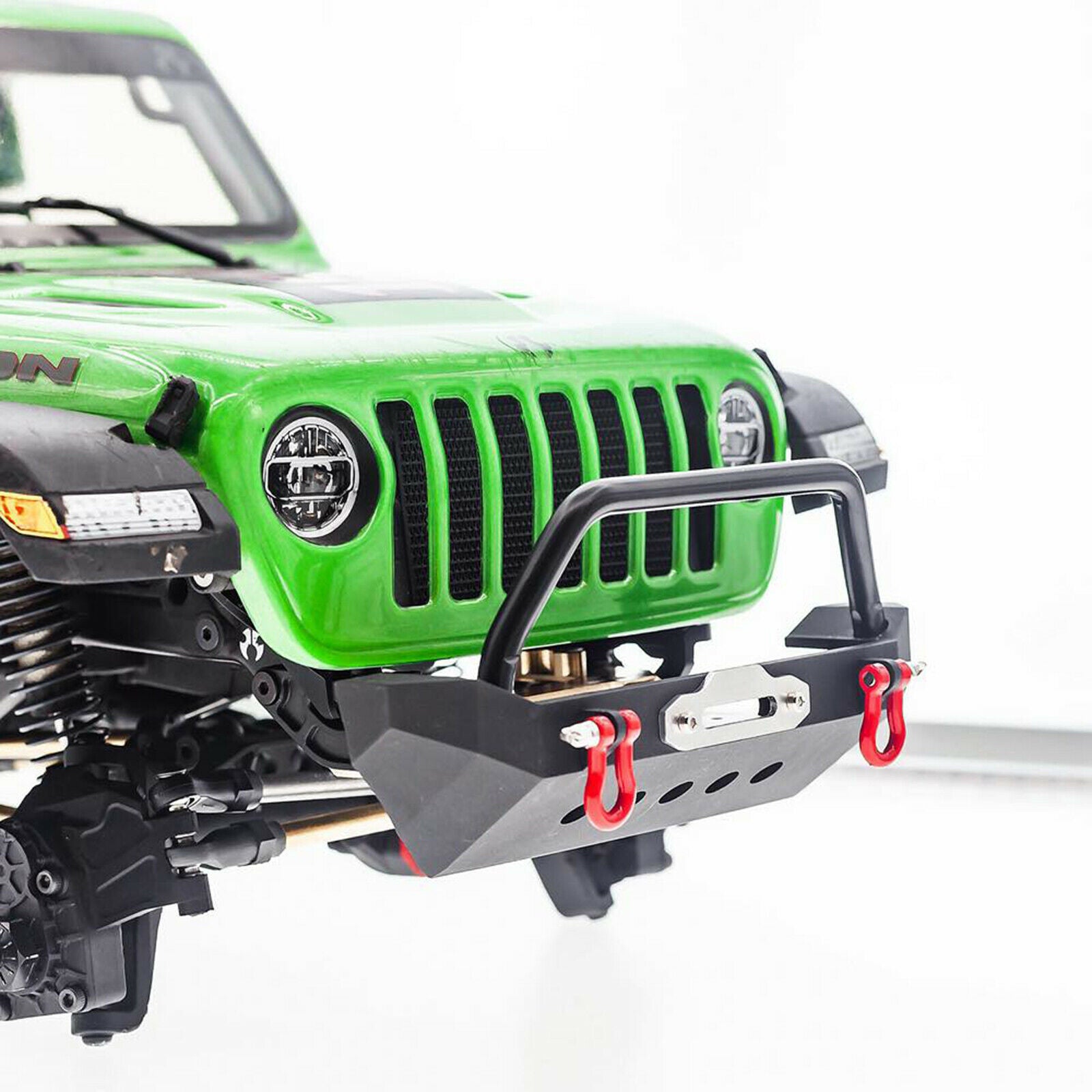 For 1/10 RC Axial SCX10 90046 SCX10 III AXI03007 Crawler Metal Front Rear Bumper