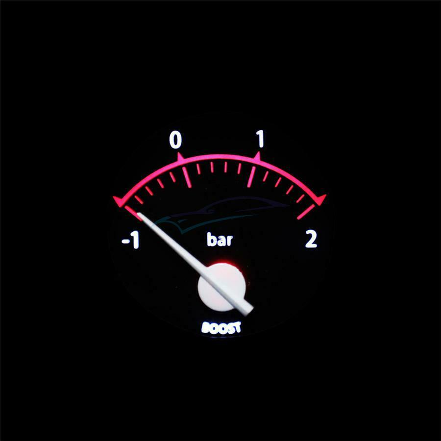 1PCS 52mm Car Motorcycle Universal LED Backlight Automatic Turbocharger Meter