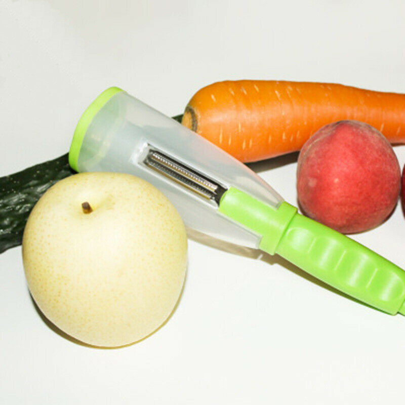 Peeler Stainless Steel Multi-functional Storage Peeler With Container For Fruit!