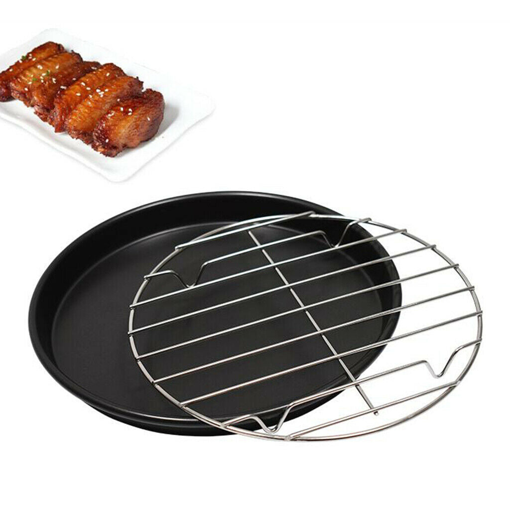 Stainless Steel Barbecue Grill Cooking Grill BBQ Racks Round 20cm