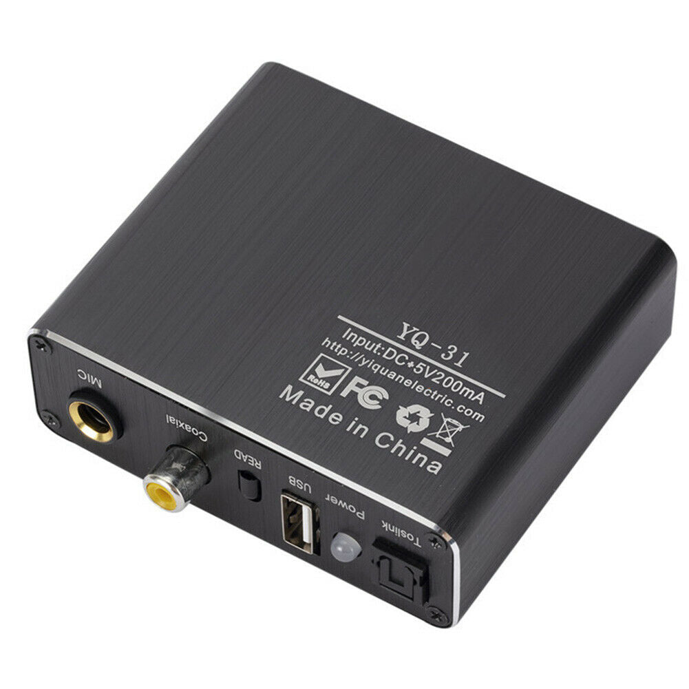 192kHz Digital to Analog Converter Bluetooth Coaxial DAC w/ Optical Adapter