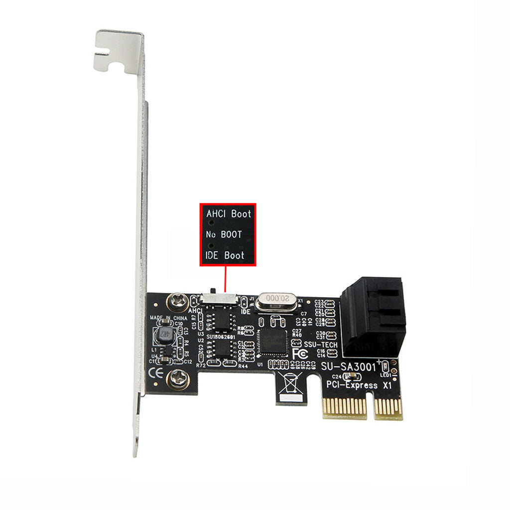 PCI Express PCIe to SATA3.0 2-Port SATA III Expansion Controller Adapter Card 6G