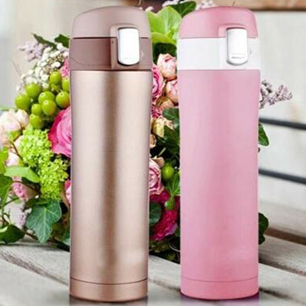 Travel Thermos Mug Tea Coffee Stainless Steel Vacuum Flask Water Bottle Cup