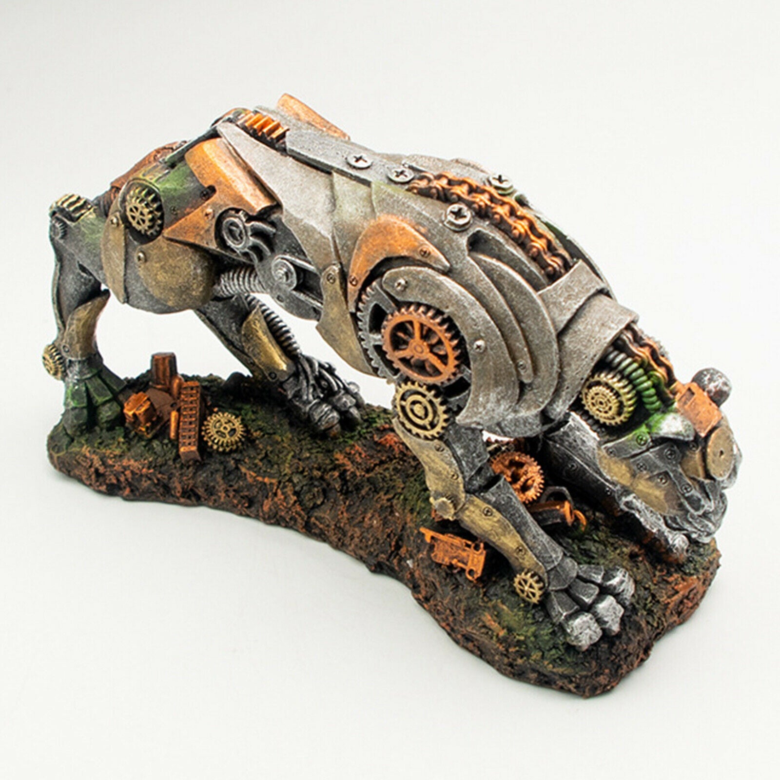 Aquarium Ornament Gear Leopard Fish Tank Fishbowl Decor Artificial Shelter