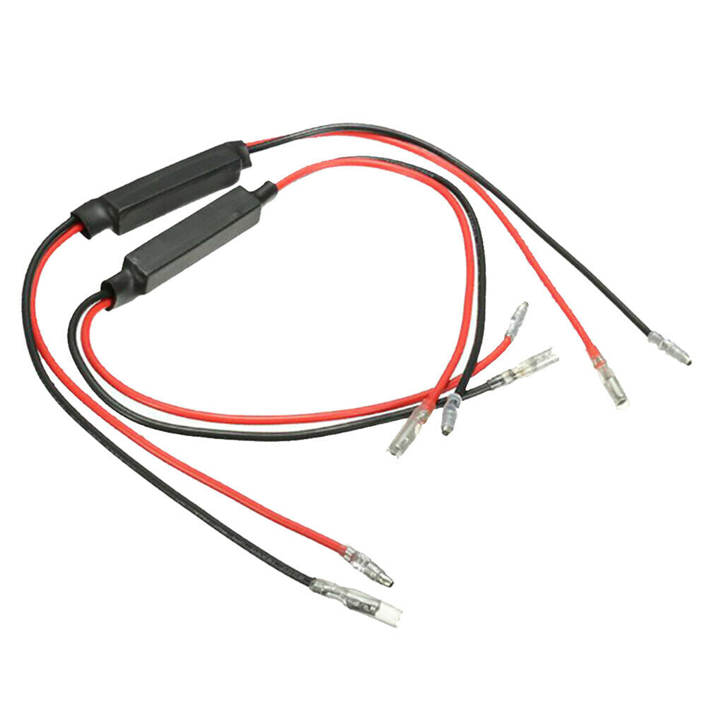 12V Universal Motorcyle LED Turn Signal Indicator Bulb Flasher Relay 10ohm