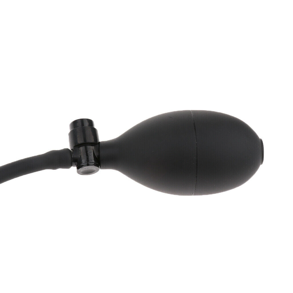 Portable Inflatable Lumbar Support Pillow Back Massage Pillow Travel Black