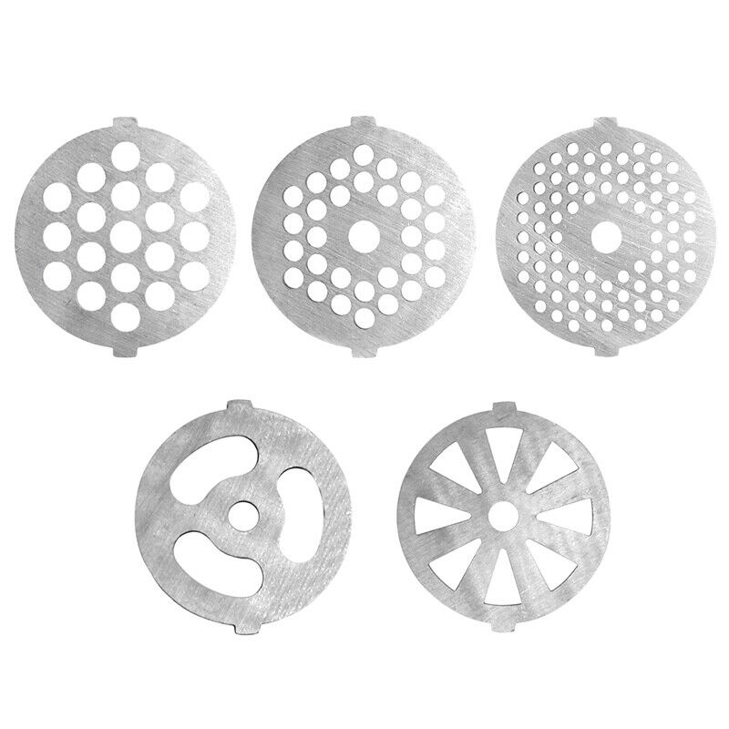 5 Piece Stainless Steel Meat Grinder Plates Discs for Food Chopper and Meat GrI3