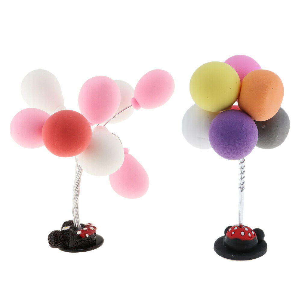 2x Car Interior Dashboard Creative Personality Balloon Decoration Ornament