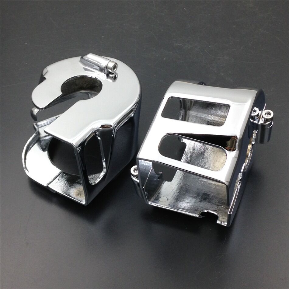 Chrome Switch Housing Cover for Kawasaki Vulcan 900 2000 Yamaha Road star warrio