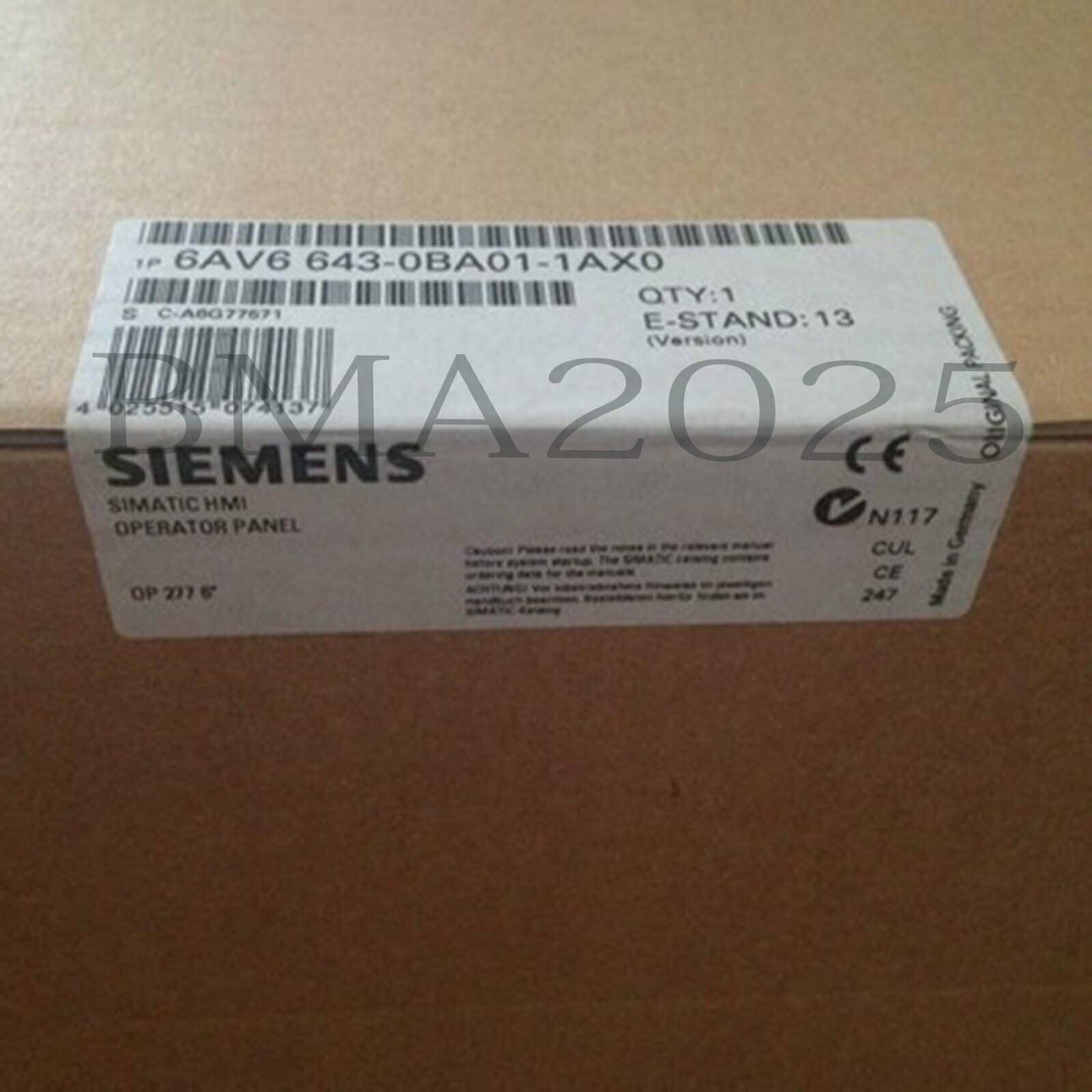New 6AV6643-0BA01-1AX0 6AV6 643-0BA01-1AX0 one year warranty DHL free ship SM9T