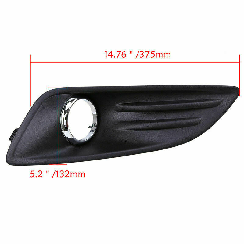 For Ford Fiesta Van 2012-16 Driver Left Side Bumper Fog Light Lamp Cover Grille