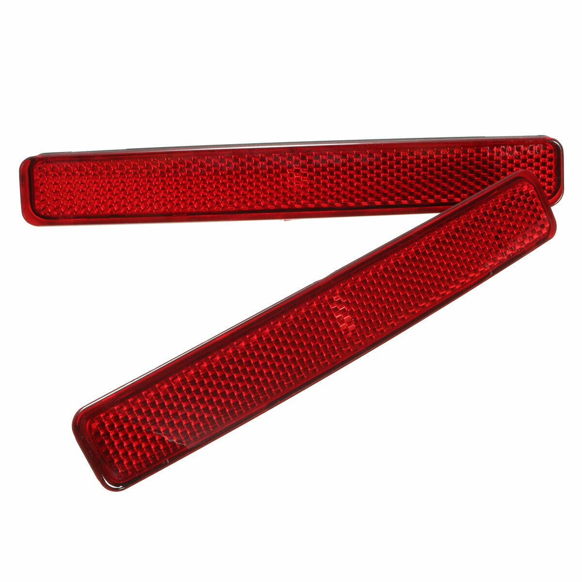 2Pcs Red Rear Left&Right Bumper Reflector Tail Light Bars Brake Parking Warning